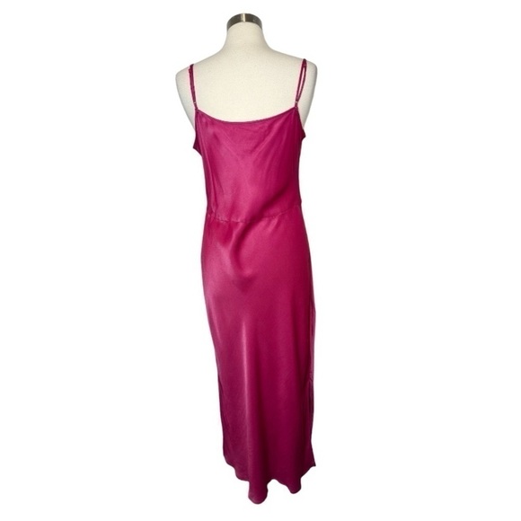 ANTHROPOLOGIE The Elyse Raspberry Slip Dress size XL - Picture 5 of 9